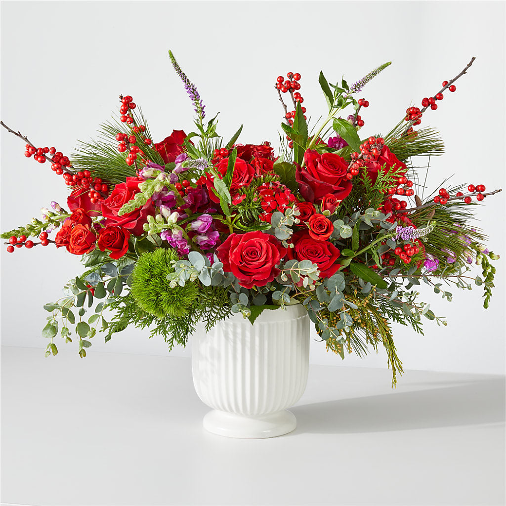 Big Red Bow Bouquet – J C Snyder Florist By Transcend, Harrisburg PA