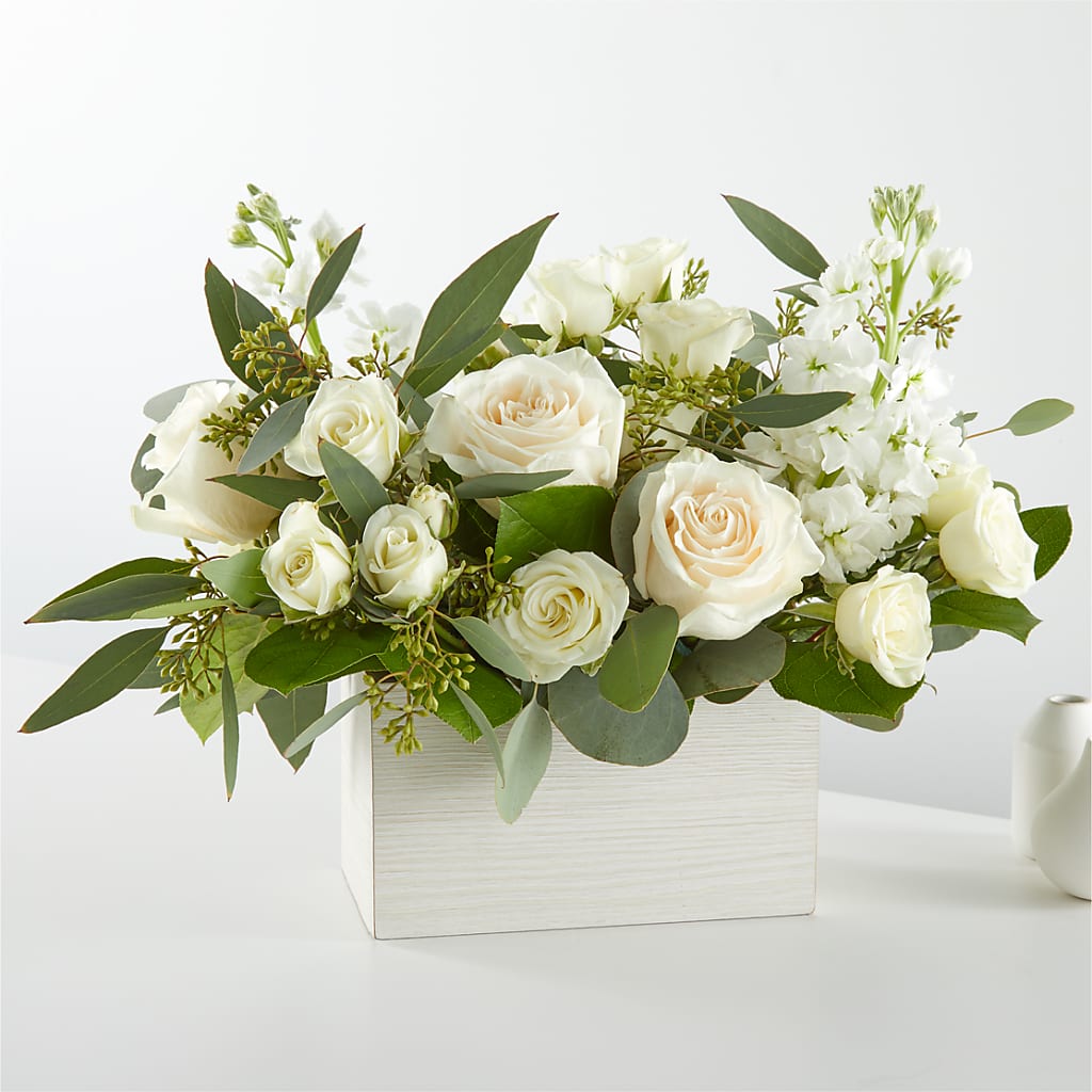 Fresh Linen Box Bouquet – J C Snyder Florist By Transcend, Harrisburg PA