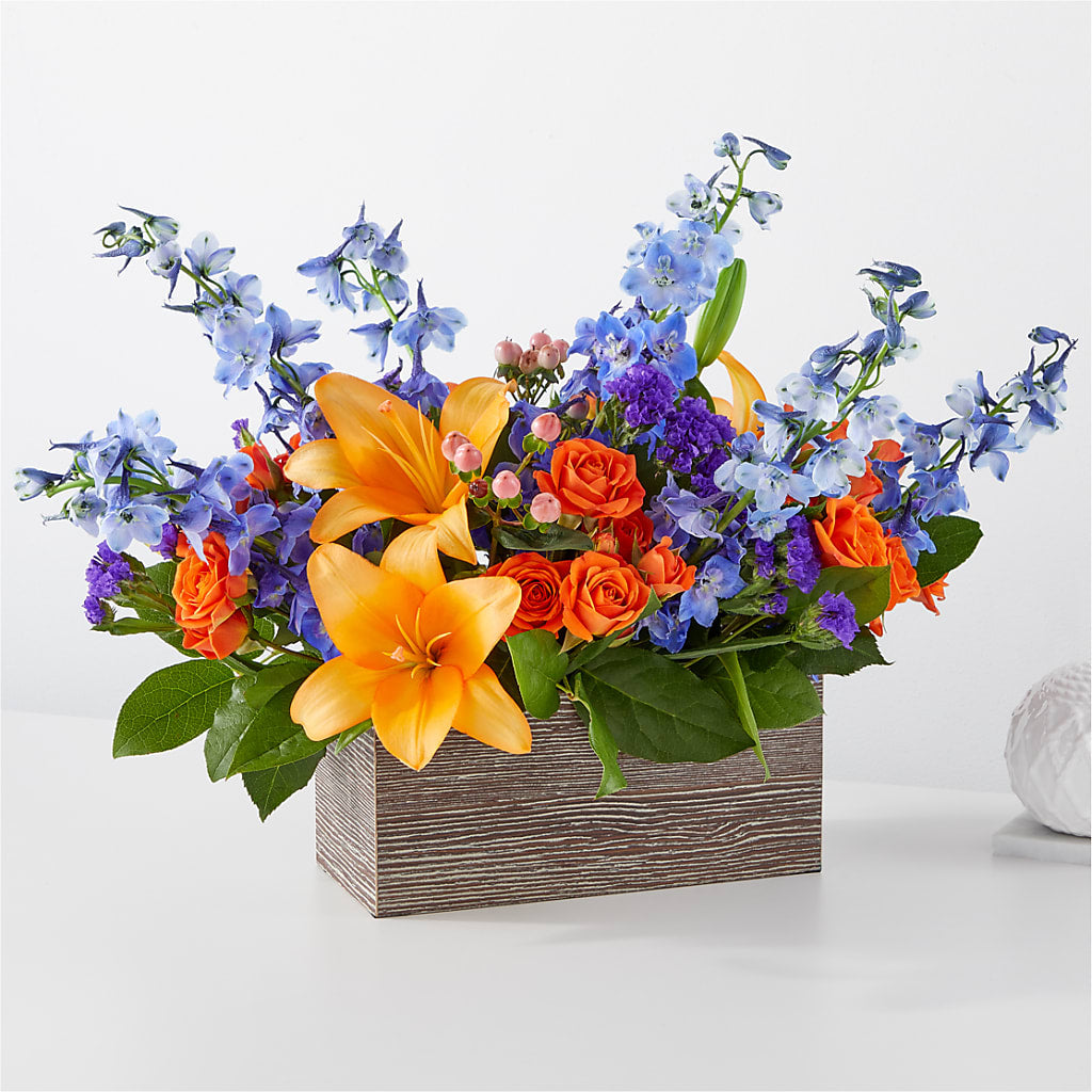 Radiant Citrus Box Bouquet – J C Snyder Florist By Transcend, Harrisburg PA