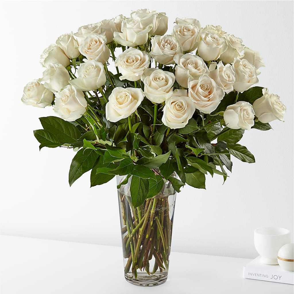 Long Stem White Rose Bouquet – J C Snyder Florist By Transcend, Harrisburg PA