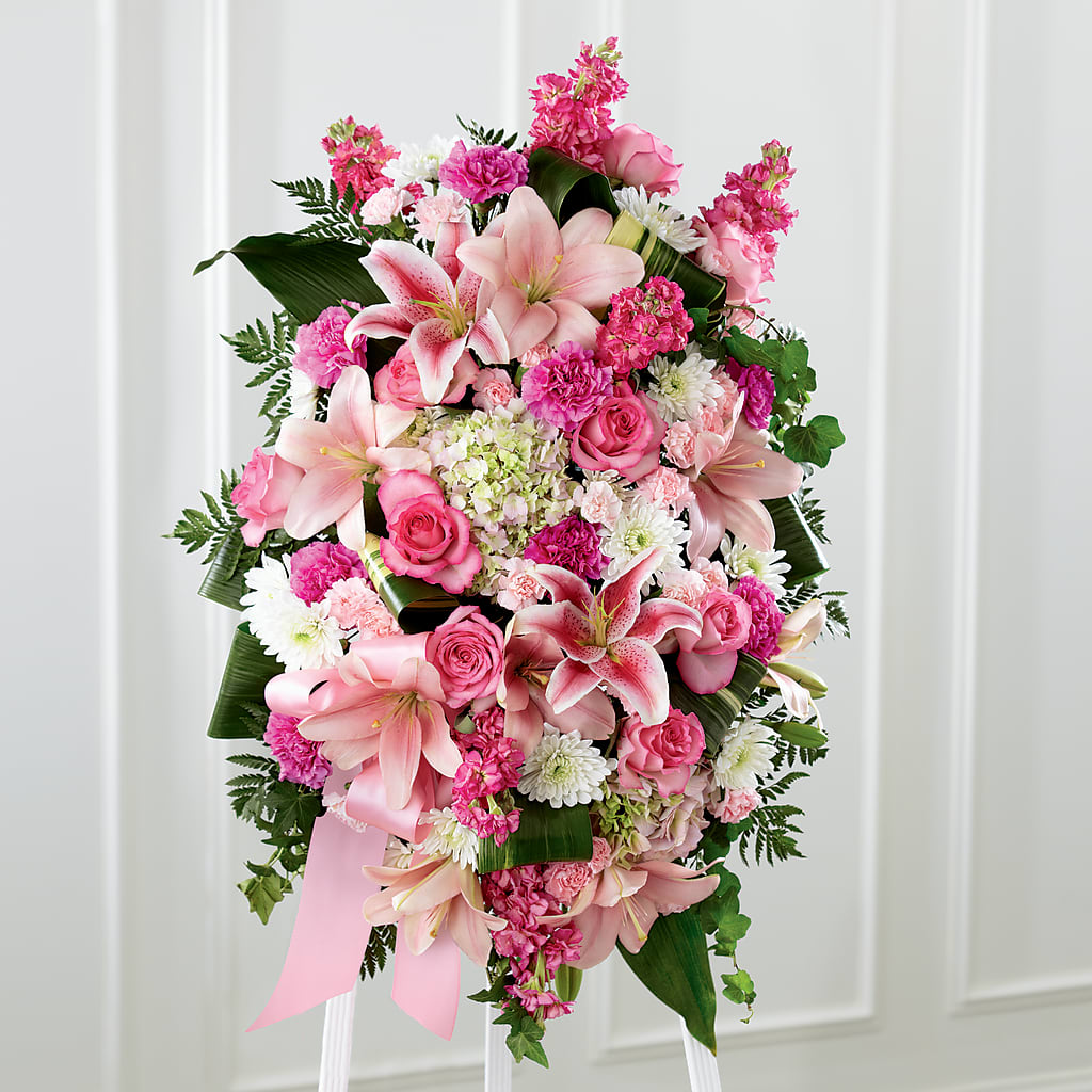 Comforting Standing Spray – J C Snyder Florist By Transcend, Harrisburg PA