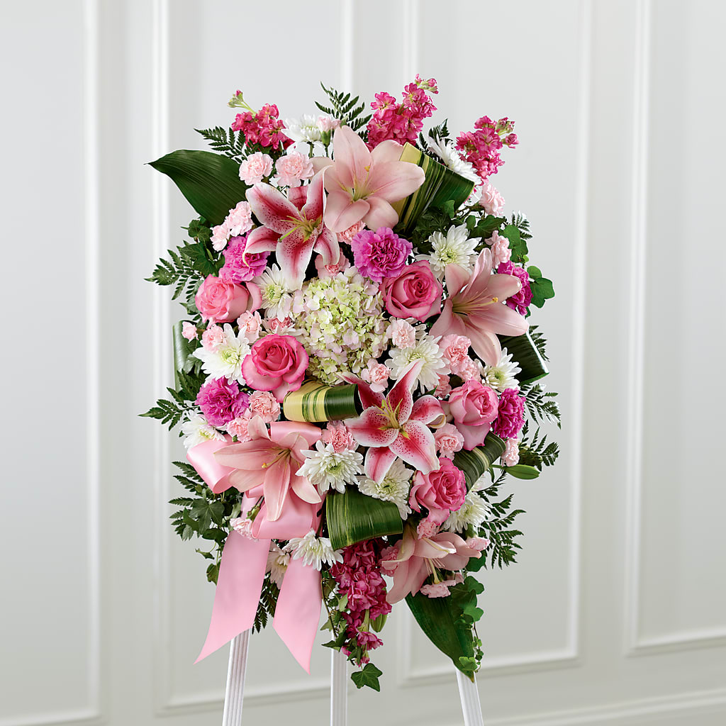 Comforting Standing Spray – J C Snyder Florist By Transcend, Harrisburg PA