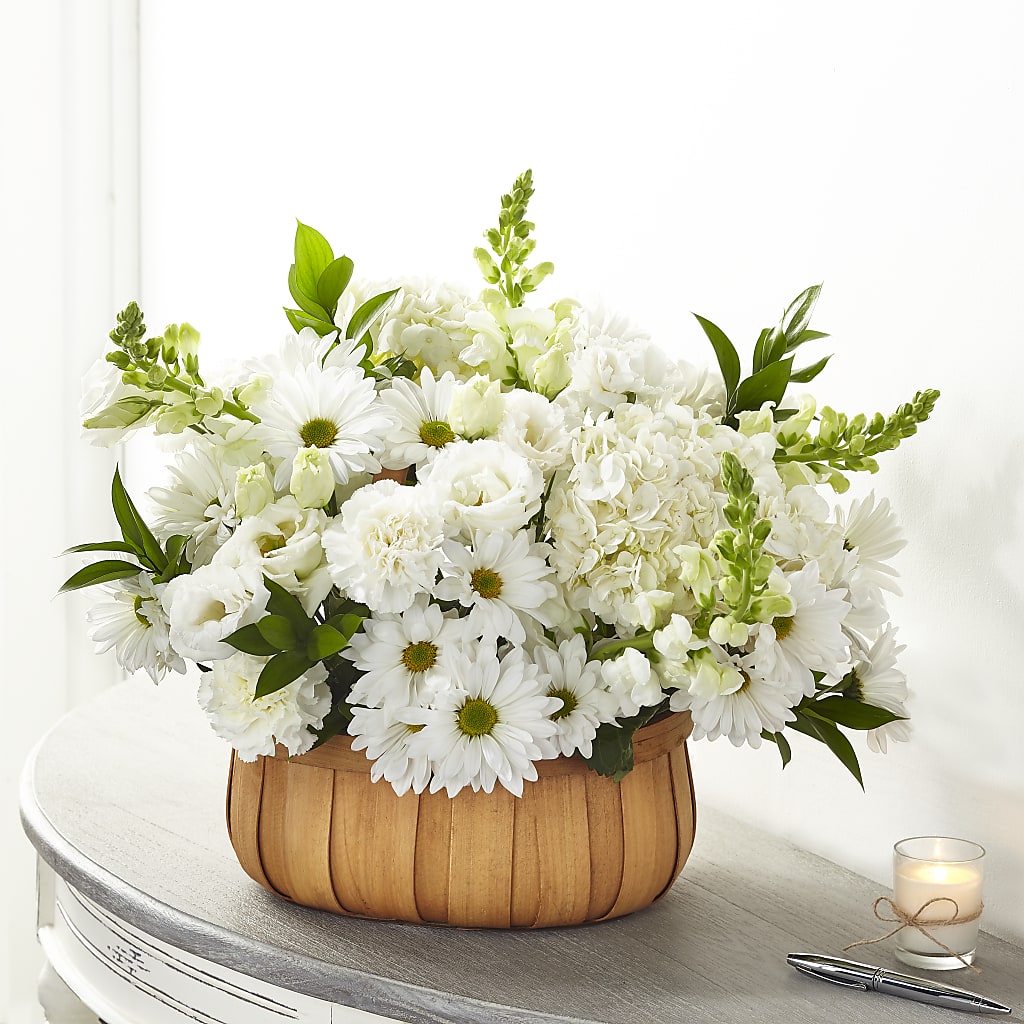 Pure Ivory Basket – J C Snyder Florist By Transcend, Harrisburg PA