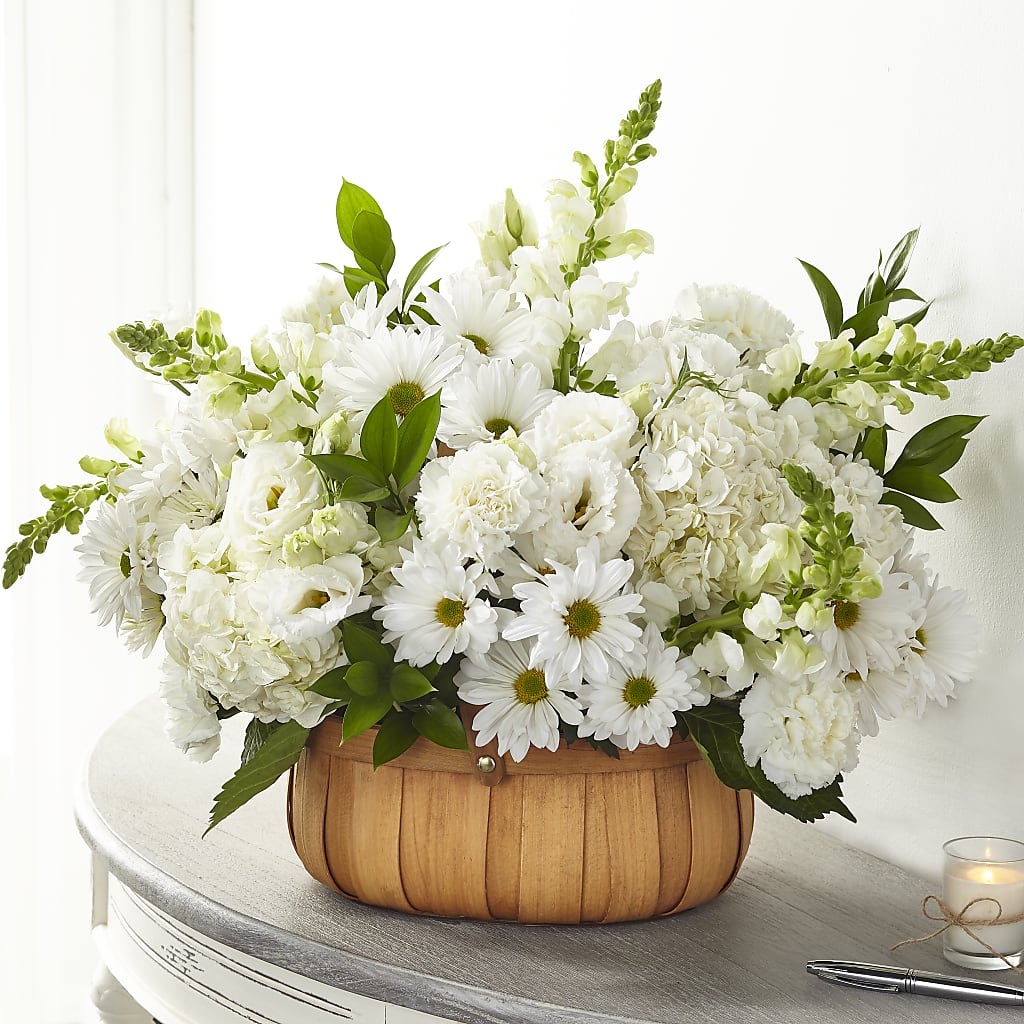 Pure Ivory Basket – J C Snyder Florist By Transcend, Harrisburg PA