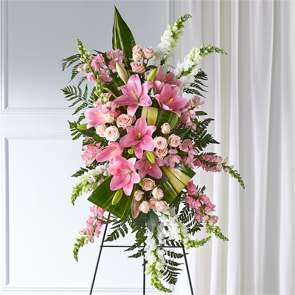 Elegant Embrace Standing Spray – J C Snyder Florist By Transcend, Harrisburg PA