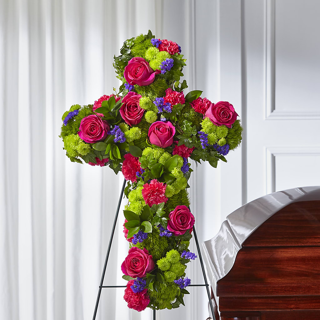 Tribute Rose Floral Cross – J C Snyder Florist By Transcend, Harrisburg PA