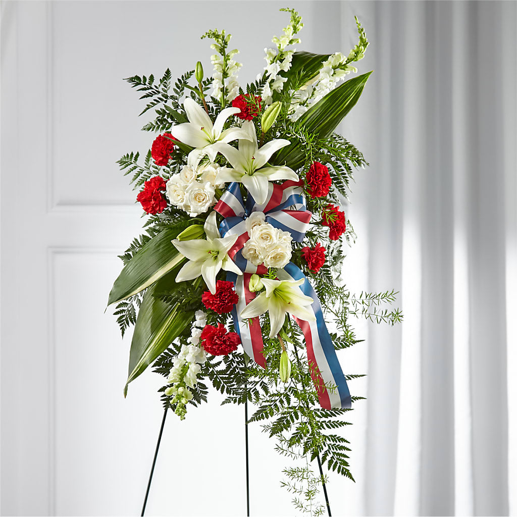 Stars of Life Standing Spray – J C Snyder Florist By Transcend, Harrisburg PA