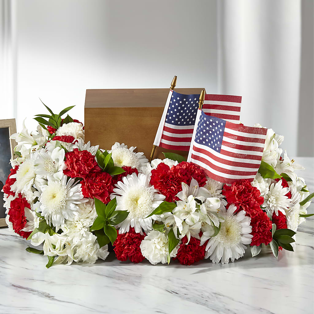 Spirit of Patriotism Cremation Adornment – J C Snyder Florist By Transcend, Harrisburg PA