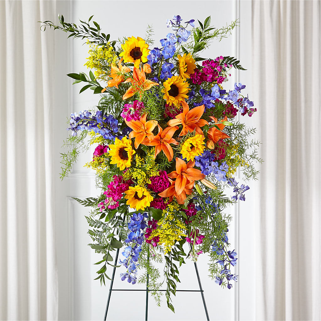 Sunlit Memories Standing Spray (Standard) – J C Snyder Florist By Transcend, Harrisburg PA