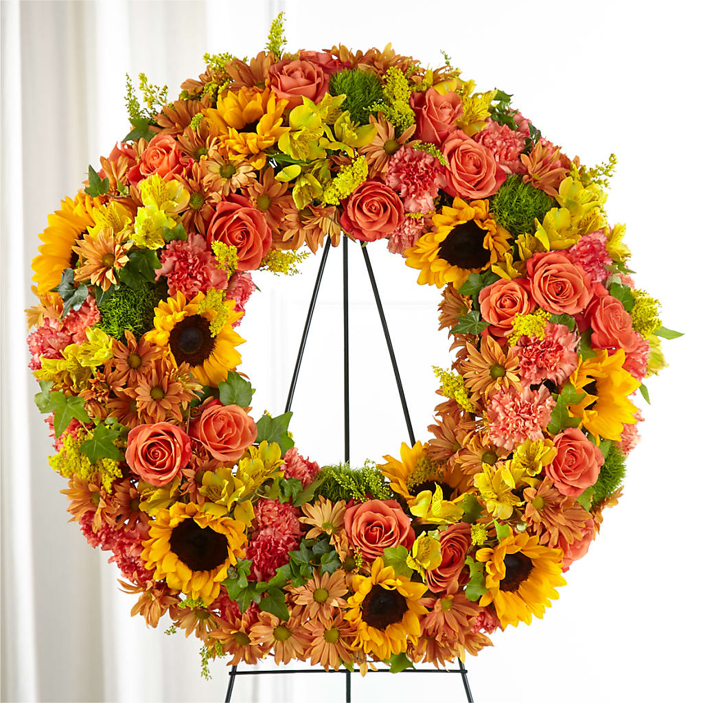 Autumnal Memories Wreath (Standard) – J C Snyder Florist By Transcend, Harrisburg PA