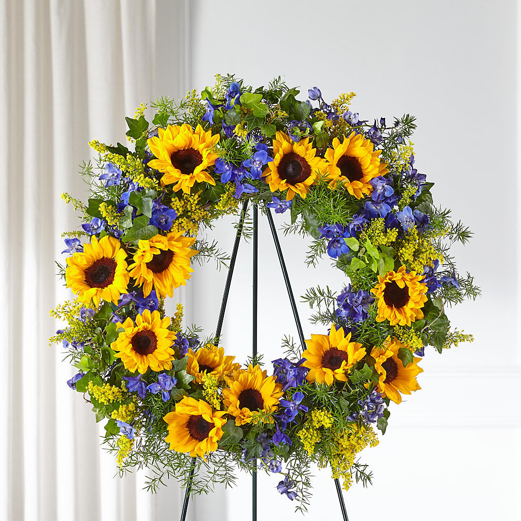 Bright Rays Wreath – J C Snyder Florist By Transcend, Harrisburg PA