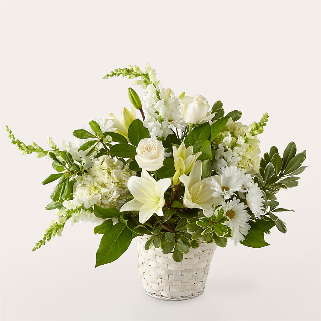 Ivory Elegance Floral Basket – J C Snyder Florist By Transcend, Harrisburg PA