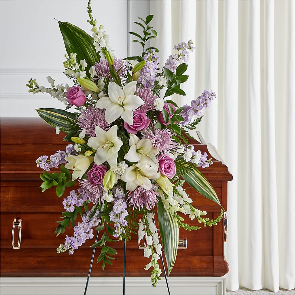 Grateful Hearts Standing Spray – J C Snyder Florist By Transcend, Harrisburg PA