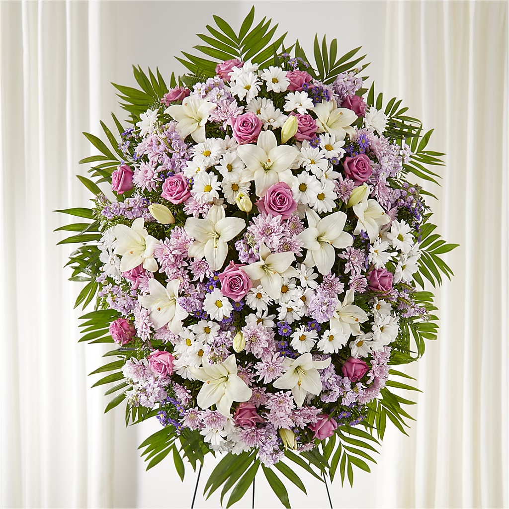 Surrounded by Love Standing Spray – J C Snyder Florist By Transcend, Harrisburg PA