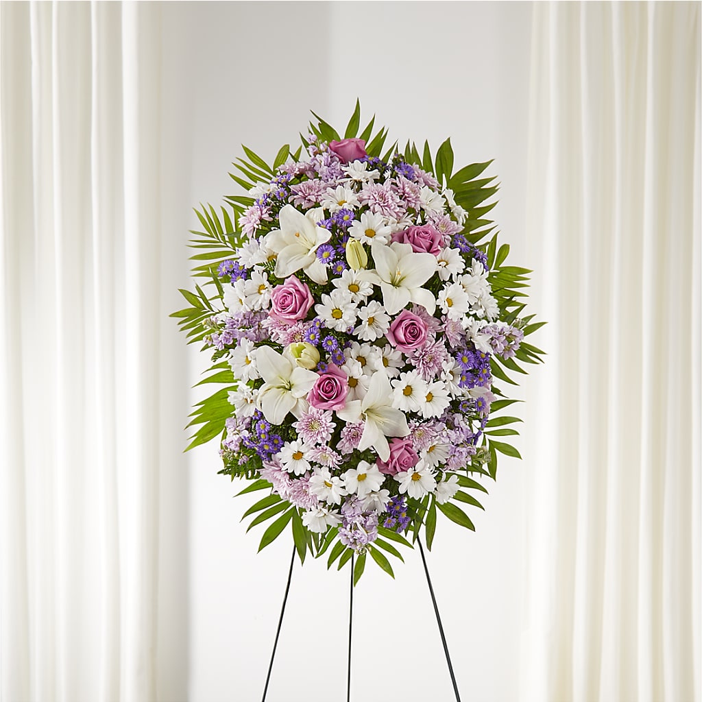 Surrounded by Love Standing Spray – J C Snyder Florist By Transcend, Harrisburg PA