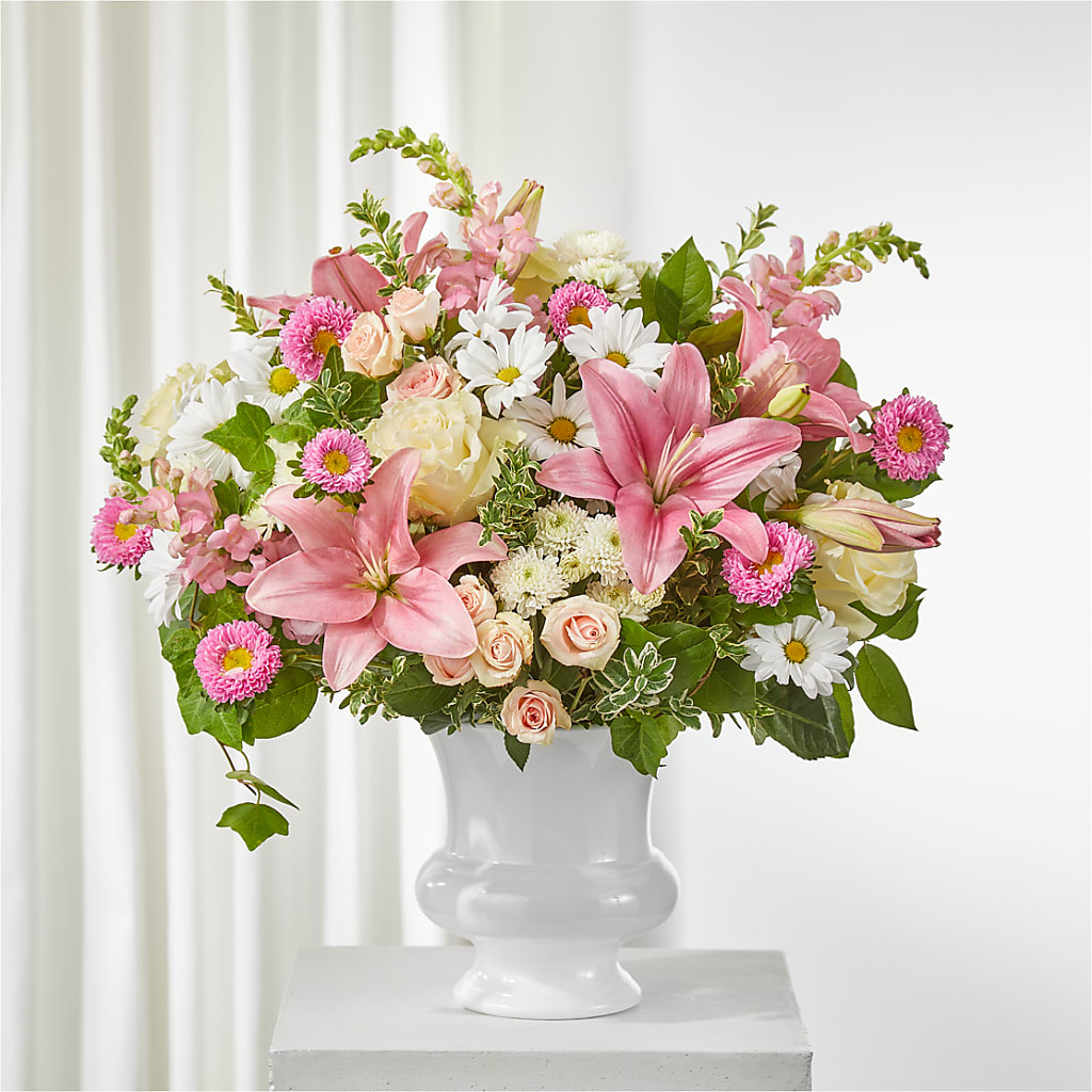 Empathetic Blooms Urn Arrangement – J C Snyder Florist By Transcend, Harrisburg PA