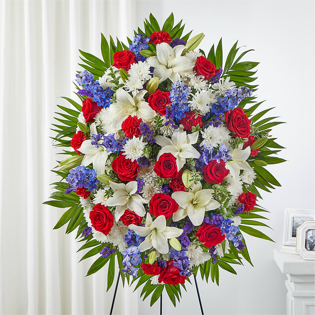Cherished Service Standing Spray – J C Snyder Florist By Transcend, Harrisburg PA