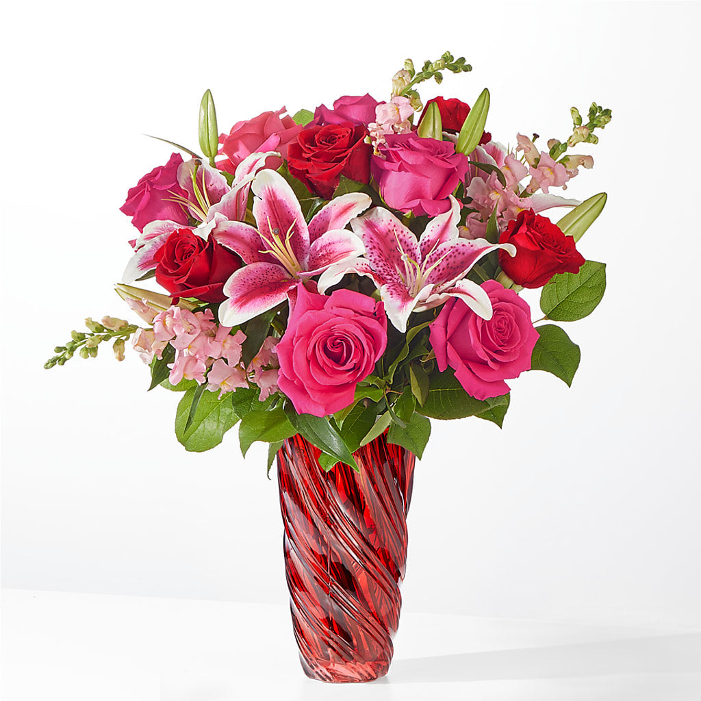 Always You Bouquet with Luxe Swirl Vase – J C Snyder Florist By Transcend, Harrisburg PA