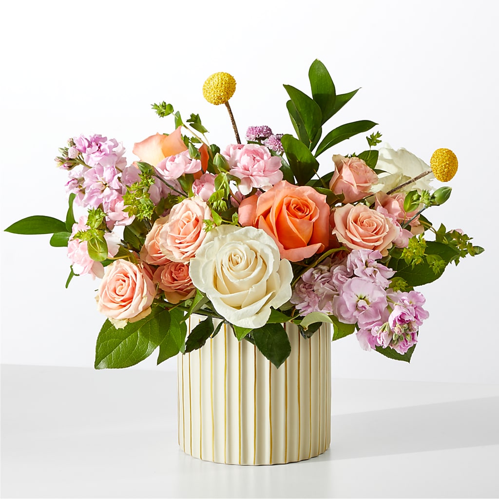 French Market Bouquet with Ivory Vase – J C Snyder Florist By Transcend, Harrisburg PA