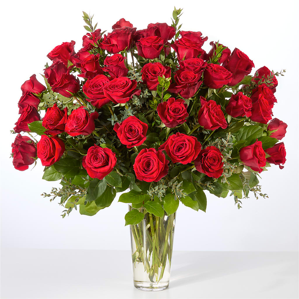 Forever Yours Fifty Stem Red Rose Bouquet – J C Snyder Florist By Transcend, Harrisburg PA