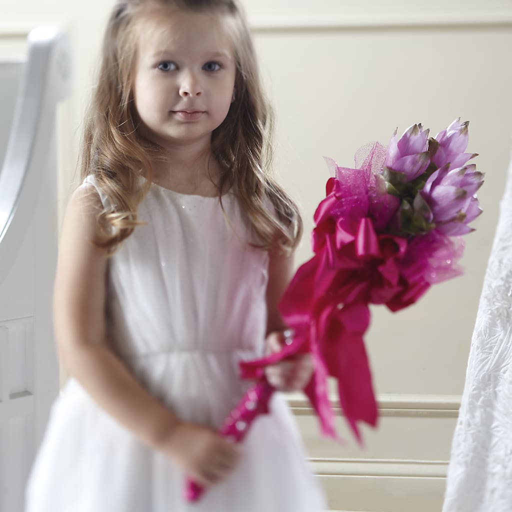 Sparkle Pink Flower Girl Bouquet – J C Snyder Florist By Transcend, Harrisburg PA