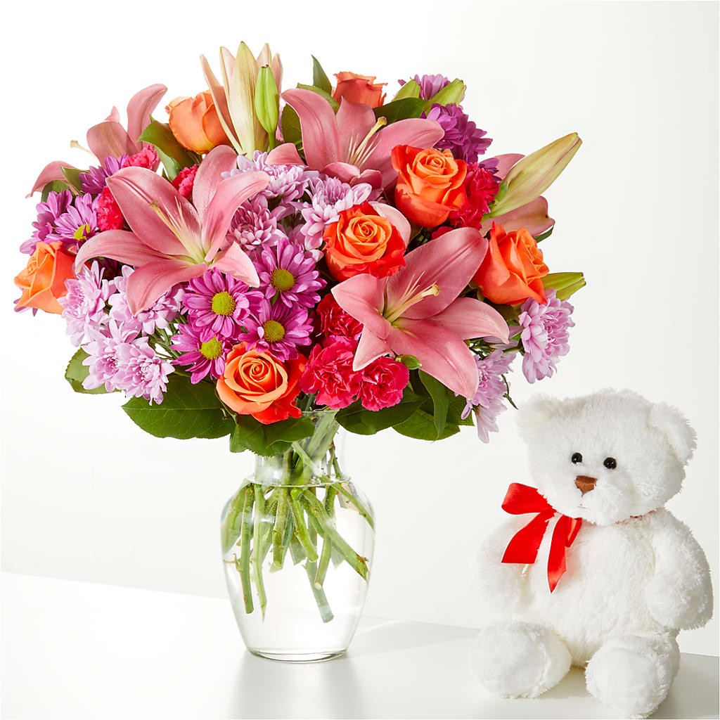 One and Only Bouquet and Bear Bundle –  J C Snyder Florist By Transcend, Harrisburg PA