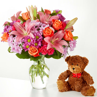 One and Only Bouquet and Bear Bundle –  J C Snyder Florist By Transcend, Harrisburg PA