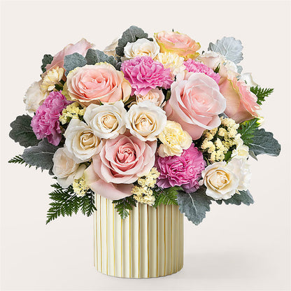 Blissful Moments Bouquet with Ivory Vase –  J C Snyder Florist By Transcend, Harrisburg PA