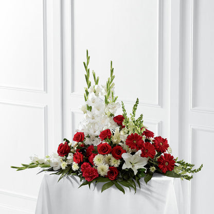 Crimson & White Arrangement –  J C Snyder Florist By Transcend, Harrisburg PA