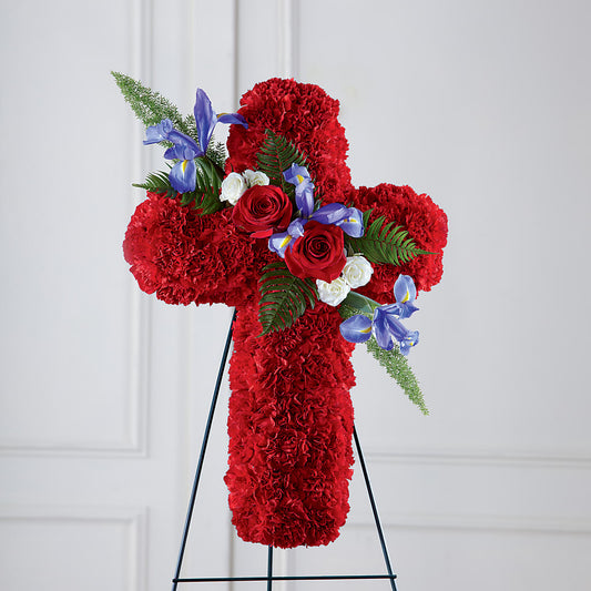 Faithful Hero Floral Cross –  J C Snyder Florist By Transcend, Harrisburg PA