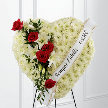 Heartfelt Hero Standing Heart –  J C Snyder Florist By Transcend, Harrisburg PA