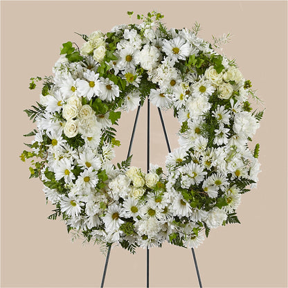Faithful Wishes Wreath –  J C Snyder Florist By Transcend, Harrisburg PA