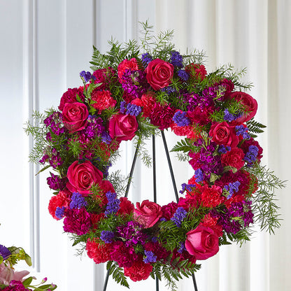 Calming Colors Wreath –  J C Snyder Florist By Transcend, Harrisburg PA