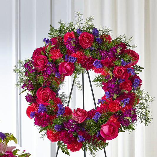 Calming Colors Wreath –  J C Snyder Florist By Transcend, Harrisburg PA