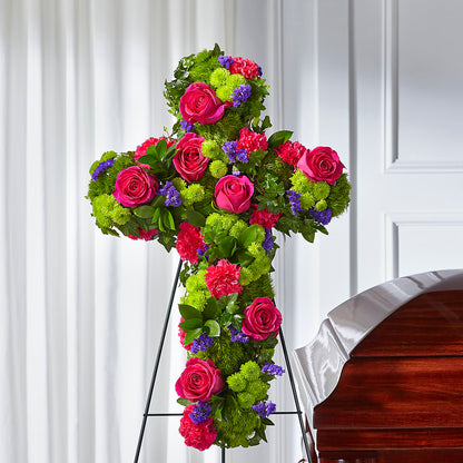 Tribute Rose Floral Cross –  J C Snyder Florist By Transcend, Harrisburg PA