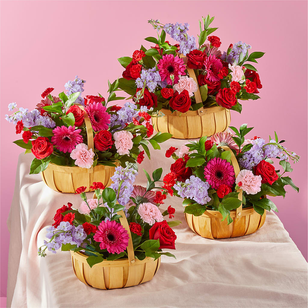Pink Picnic Basket –  J C Snyder Florist By Transcend, Harrisburg PA