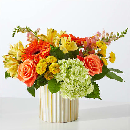 Autumn Sunshine Bouquet with Ivory Vase –  J C Snyder Florist By Transcend, Harrisburg PA