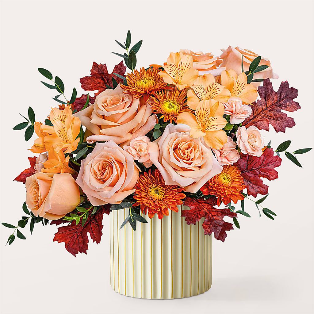 Spiced Latte Bouquet with Ivory Vase –  J C Snyder Florist By Transcend, Harrisburg PA