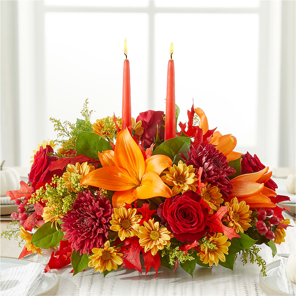 Autumn's Embrace Centerpiece –  J C Snyder Florist By Transcend, Harrisburg PA