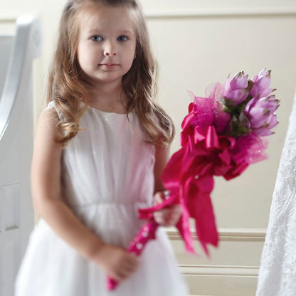 Sparkle Pink Flower Girl Bouquet –  J C Snyder Florist By Transcend, Harrisburg PA